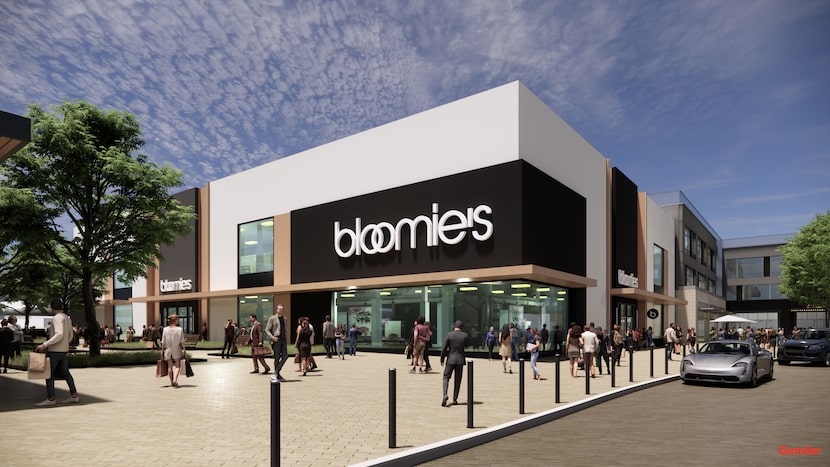 A rendering of the planned Bloomie's for Fields West.