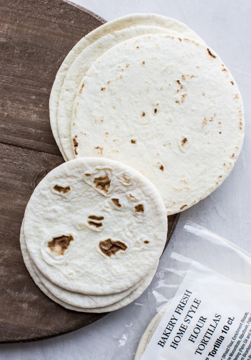 Market Street has a nice bakery-fresh 6-inch flour tortilla (that doesn't go bad within 24...