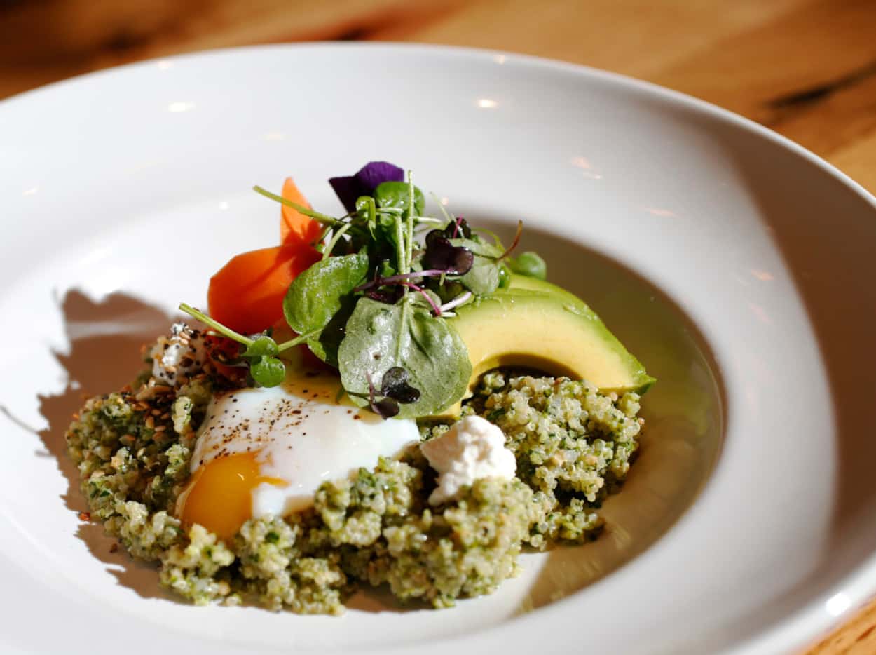 Quinoa bowl is part of their breakfast and brunch menu items at Neighborhood Services inside...