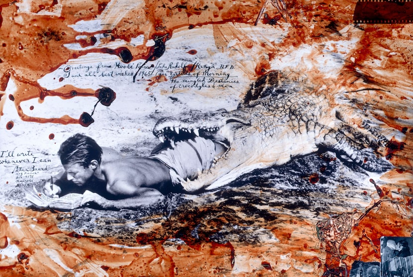 Peter Beard "I'll Write Whenever I Can, Koobi Fora, Lake Rudolph, Kenya," 1965/2004

