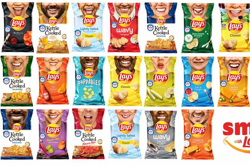 Each of the 30 individuals featured on the Smile with Lay’s chip bags was nominated by his...
