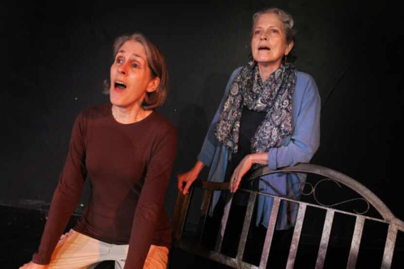 Rhonda Blair (left) plays the Coyote as a determined pioneer in NYC Coyote Existential,...