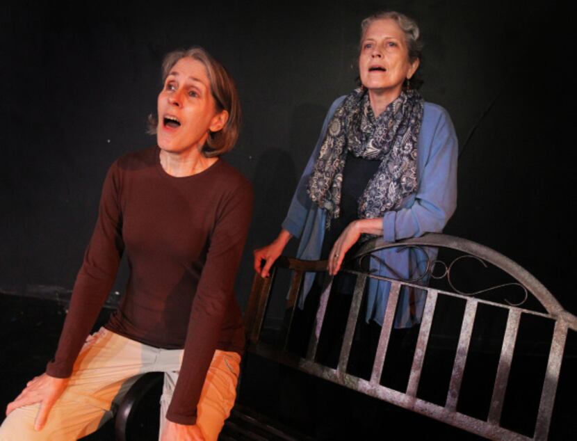 Rhonda Blair (left) plays the Coyote as a determined pioneer in NYC Coyote Existential,...