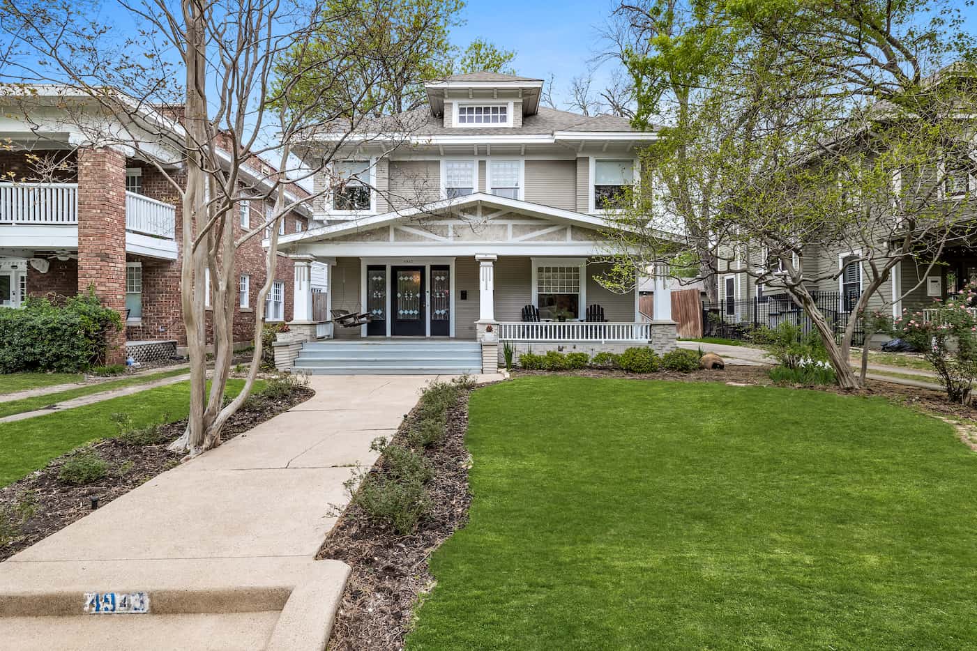 Built in 1906, this Prairie home is located in the historic Munger Place neighborhood.