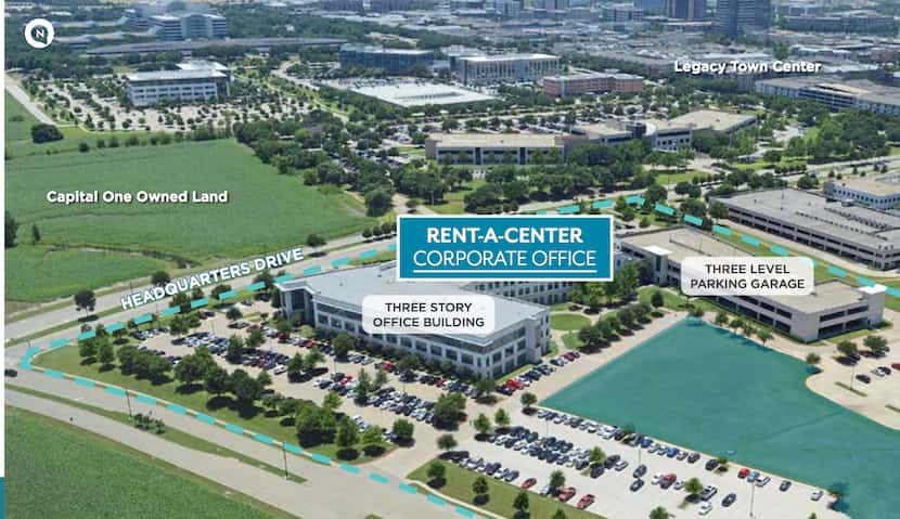 Rent-A-Center's offices are near Legacy Town Center.