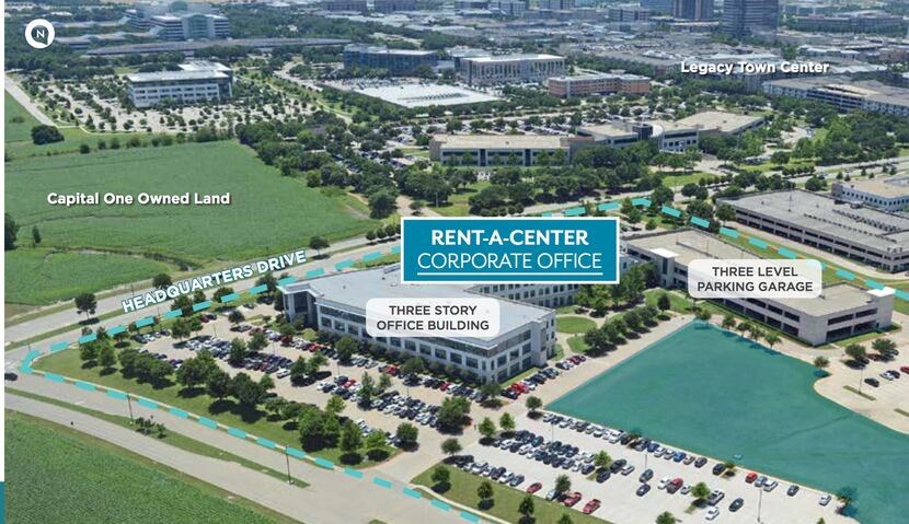 Rent-A-Center's offices are near Legacy Town Center.