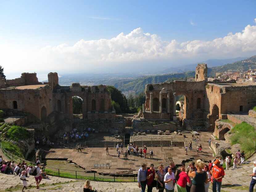 Taormina, Sicily , can be overrun with tourists in summer, but now is a great time of the...