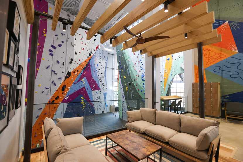 The Movement gym in the Design District offers a few common spaces for socializing and...
