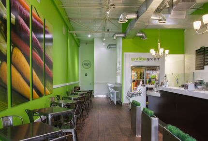 The inside of a Grabbagreen location. 