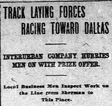 A Dallas Morning News headline from March 21, 1908.