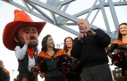 In 2014, T. Boone Pickens Jr. fired up the Oklahoma State faithful at a tailgate party at...