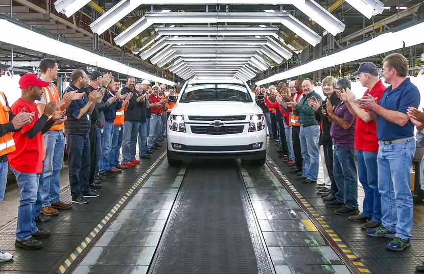 In 2017, workers celebrated as the 11th million vehicle, a 2018 Tahoe RST, rolled off the...