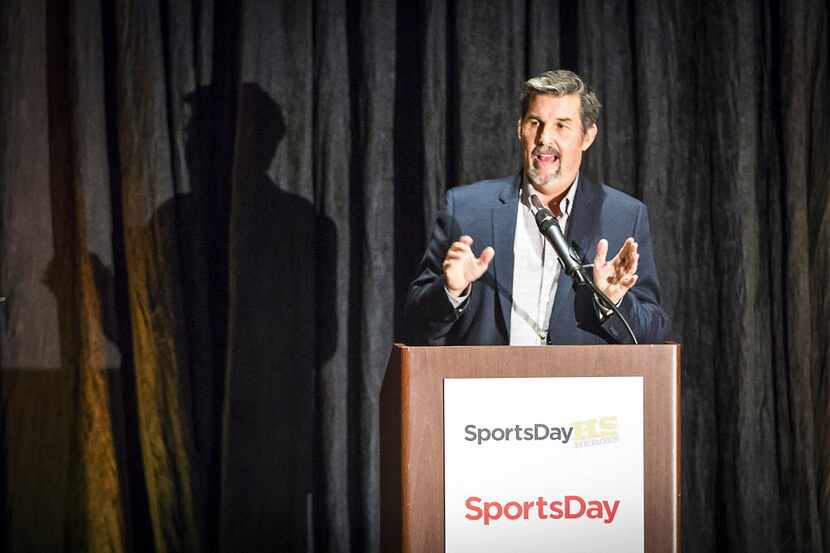 SportsDay Columnist Tim Cowlishaw give the keynote address during the SportsDayHS Heroes...