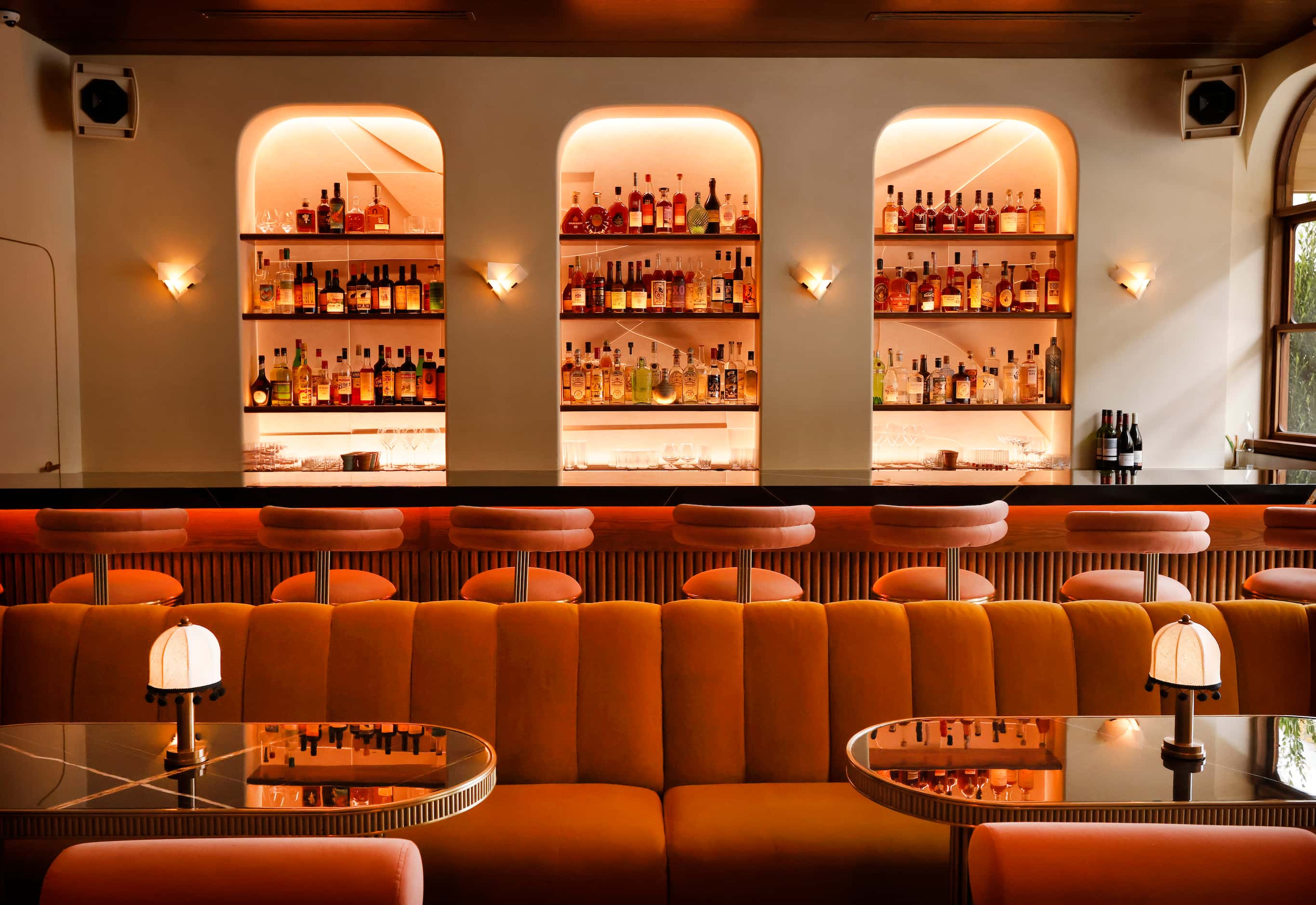 An interior view of Bar Colette in Dallas