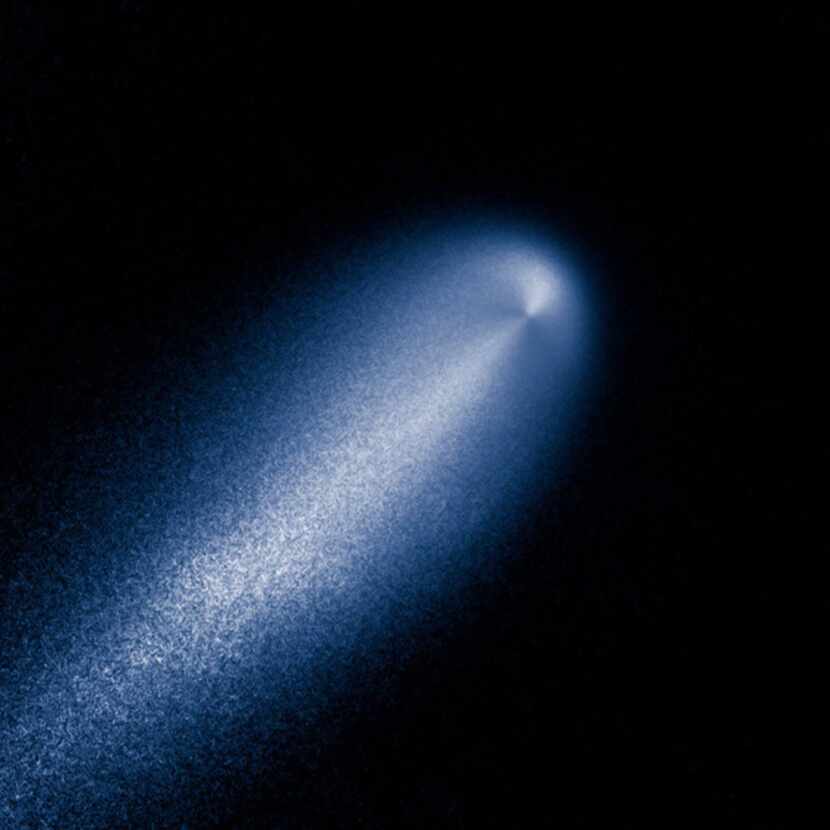 An undated handout image of Comet ISON. The comet's close approach on Thanksgiving Ñ and its...
