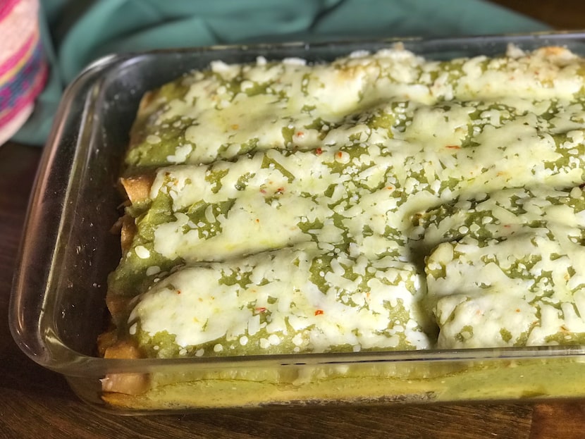 Chicken Enchiladas Verdes by Leslie Brenner