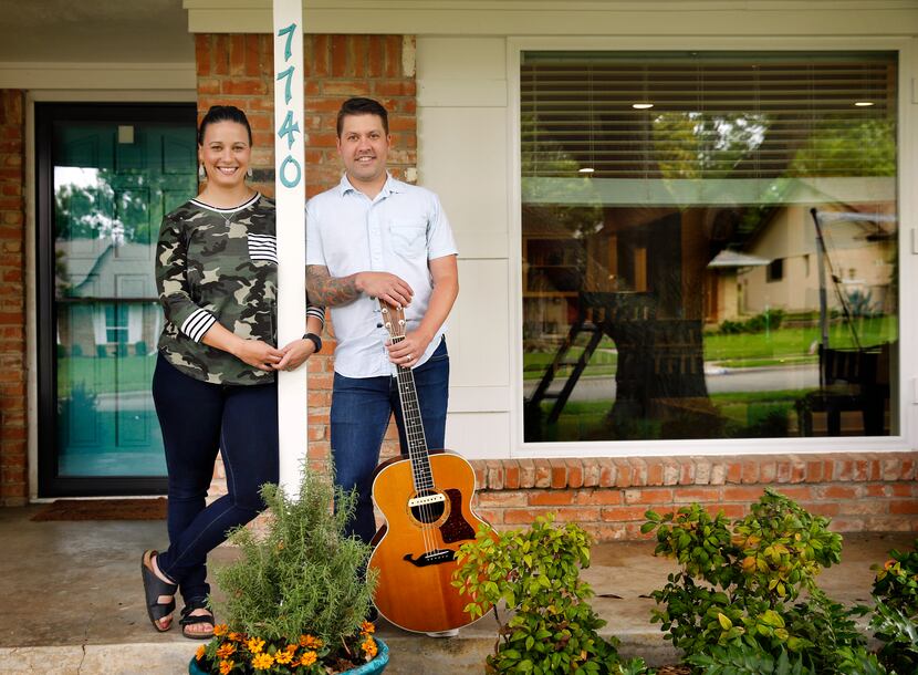 Chris and Kristine Munselle have been known to belt out tunes on their porch, among other...
