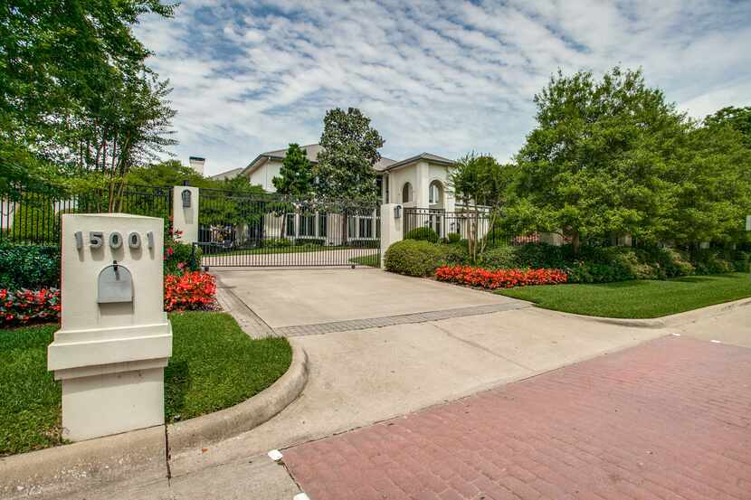 The home at 15001 Winnwood Road in Dallas was custom-built for former Dallas Cowboys running...