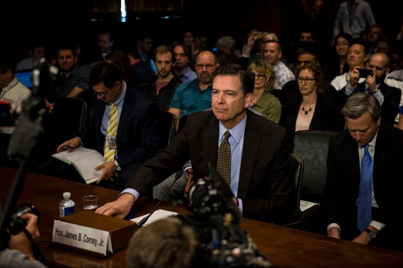 FILE Ñ FBI Director James Comey testifies before the Senate Judiciary Committee, less than a...