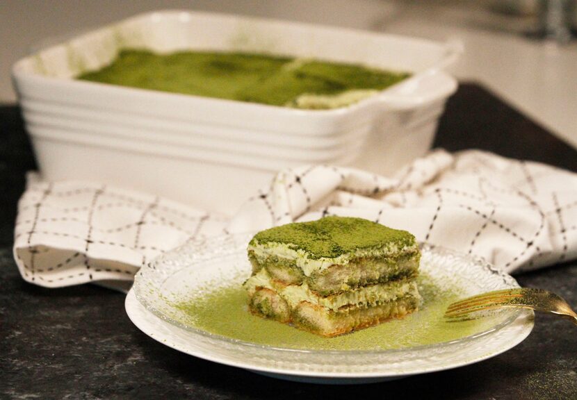 Matcha green tea tiramisu 