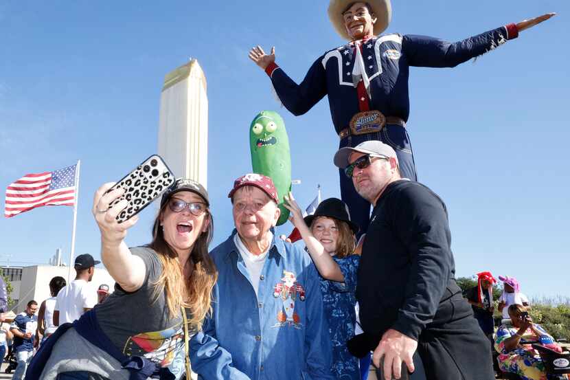 Shauna Earp-Ballinger of Denver, from left, takes a selfie with her mother Wendy Earp of...