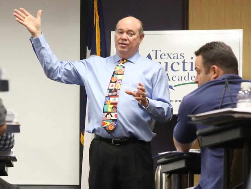 
Mike Jones talks the talk with his students. He shot to auction fame for the 1982 sale of...