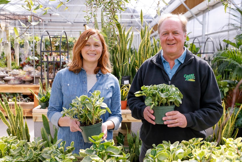 Green Acres Nursery & Supply's Texas CEO Steve Gill (right) stands with his niece Ashley...