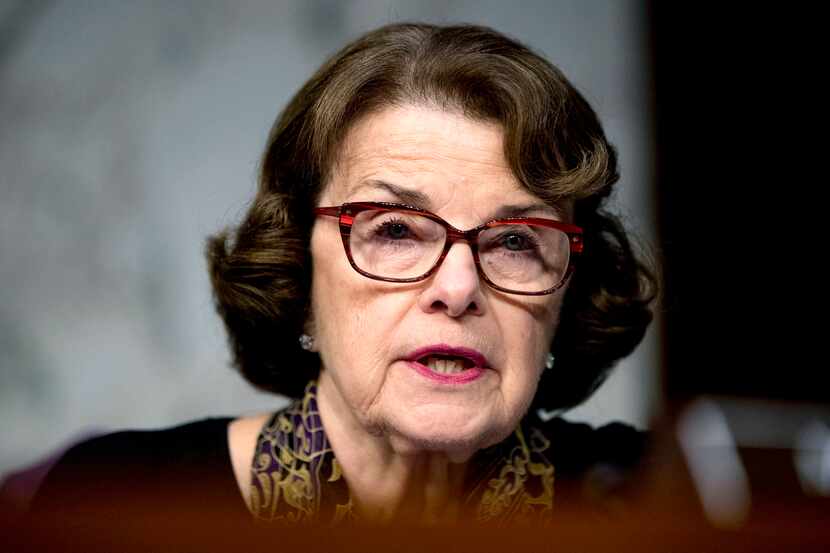 FILE - Sen. Dianne Feinstein, D-Calif., speaks during a Senate Committee on the Judiciary,...