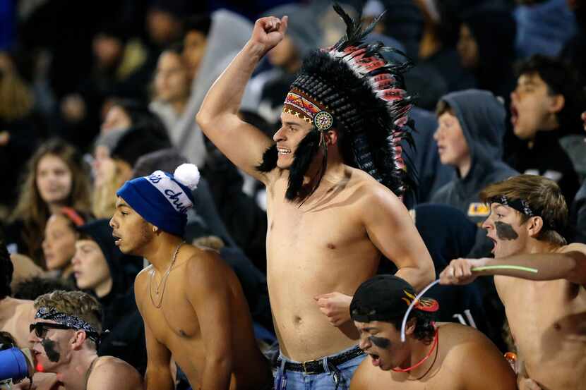 Martin students stripped off their shirts for a game against Bowie at Maverick Stadium in...