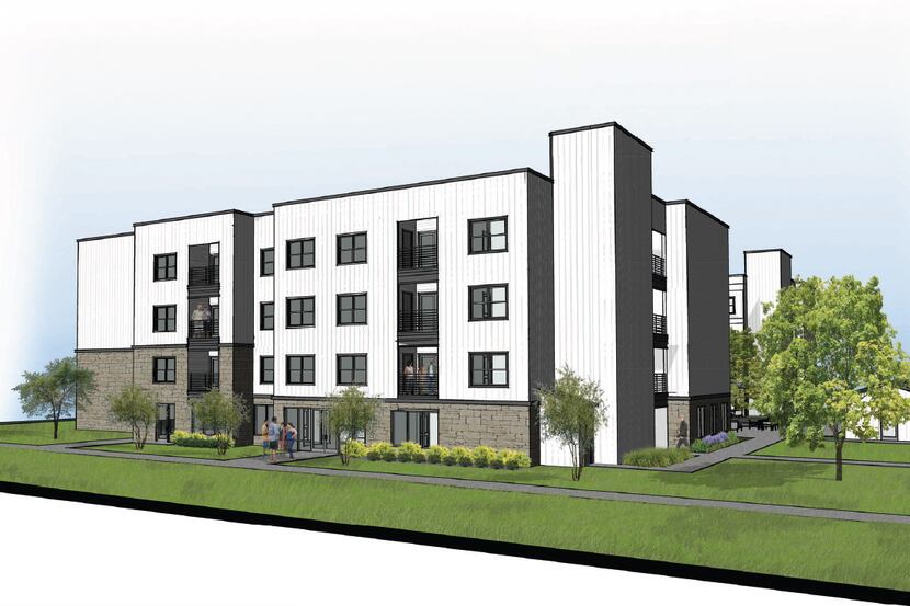 The 300-unit Standard at Royal Lane apartments in Northwest Dallas will include homes for...