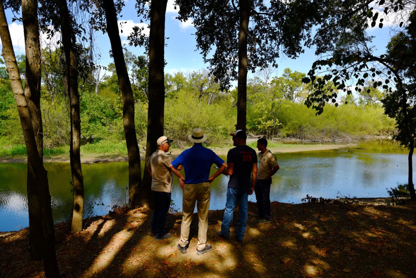 The Elm Fork of the Trinity River, easily accessed from the Frasier Dam Recreational Area...