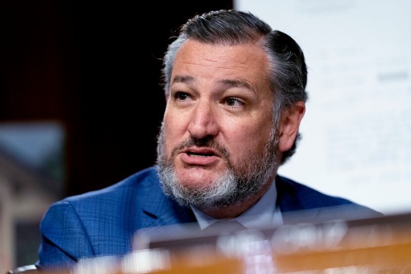 Sen. Ted Cruz, R-Texas, spoke during a Senate Judiciary Committee Hearing to examine a...
