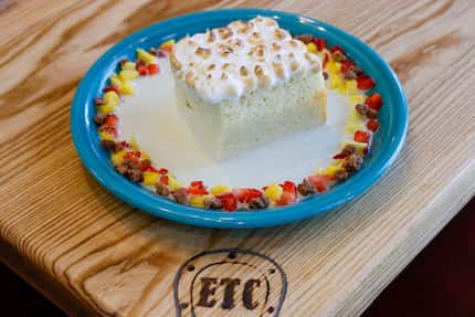 El Tiempo's tres leches cake was recently recreated by chef and owner Domenic Laurenzo.