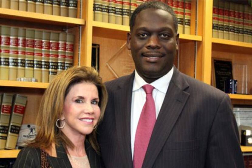 Lisa Blue and Dallas County District Attorney Craig Watkins appeared together in the Winter...