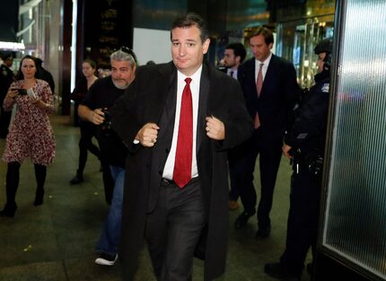 Sen. Ted Cruz, R-Texas, visited Trump Tower in New York in November.