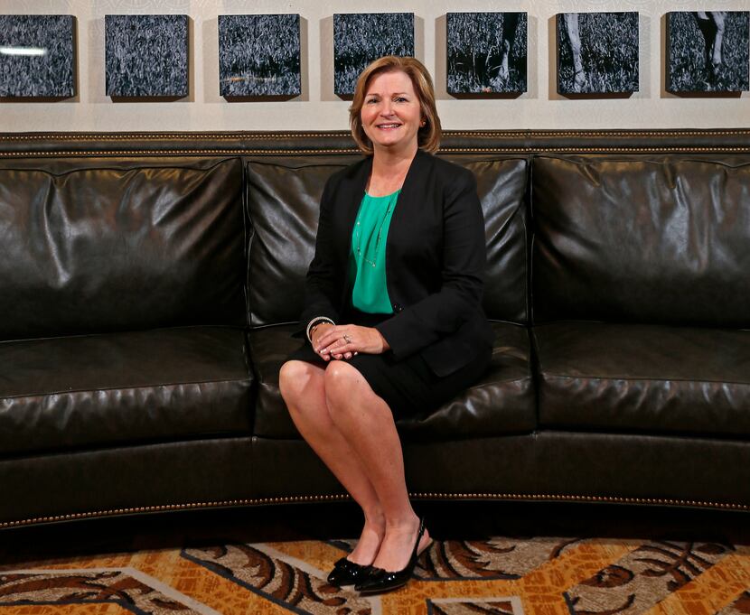 New UNT System Chancellor Lesa Roe poses for a photograph at The Adolphus in Dallas on...