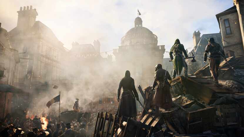 A scene from the video game "Assassins Creed: Unity." The lack of female protagonists at E3...