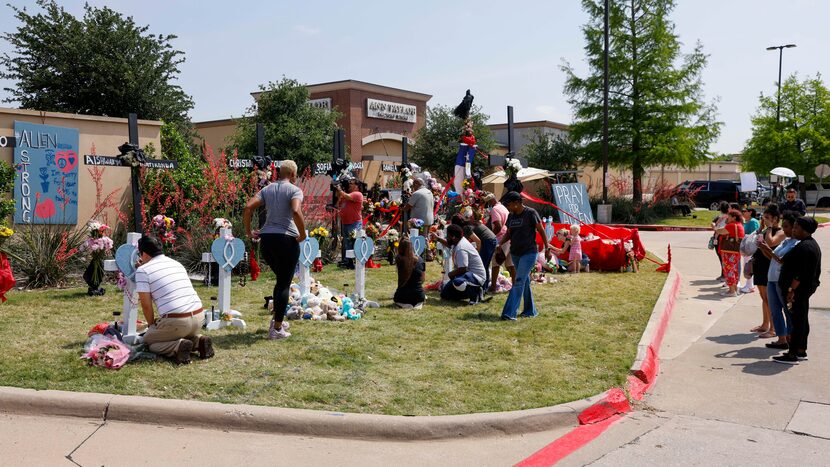 A memorial to the victims of the Allen Premium Outlets mass shooting continues to grow as...