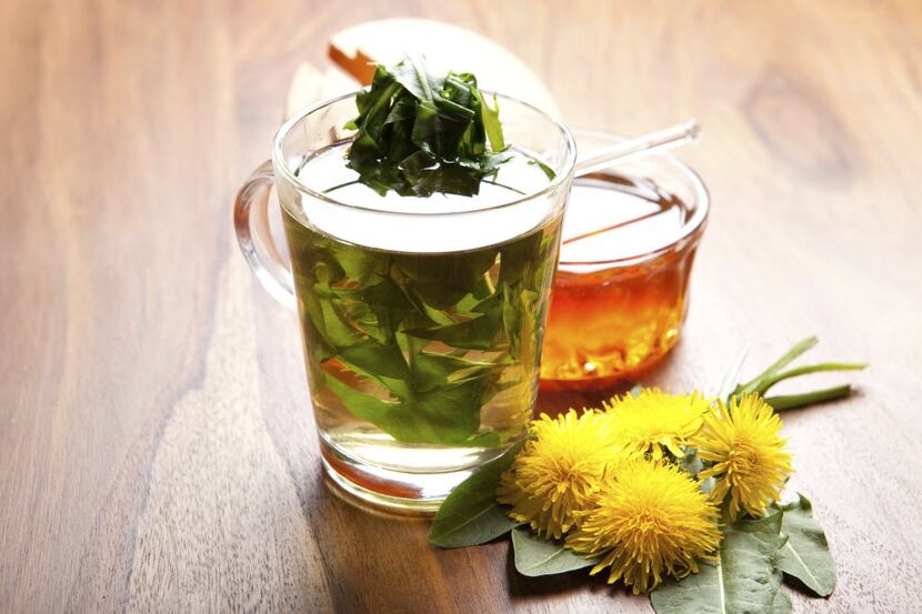 Try dandelion greens steeped for a quick tea.