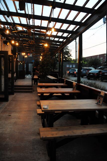 The patio feels a little like The Old Monk. That's a good thing.