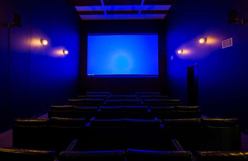 The screening room at The Grand Berry Theater, a new independent movie theater, on Friday,...