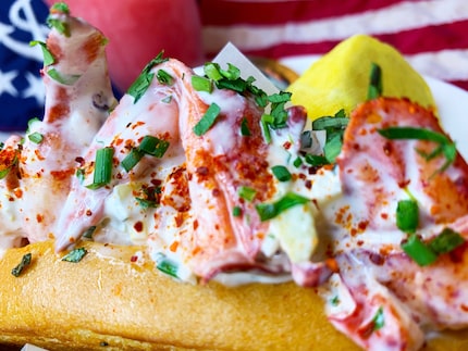 The Maine lobster roll at Yo! Lobster was served chilled, with mayo. The restaurant has...