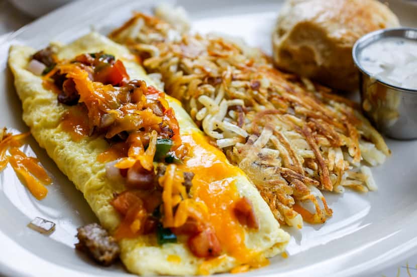 Get the All-In Omelette at Paris Coffee Shop in Fort Worth.