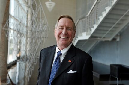 John Miller, executive director for NTEC, in the lobby of the building. 