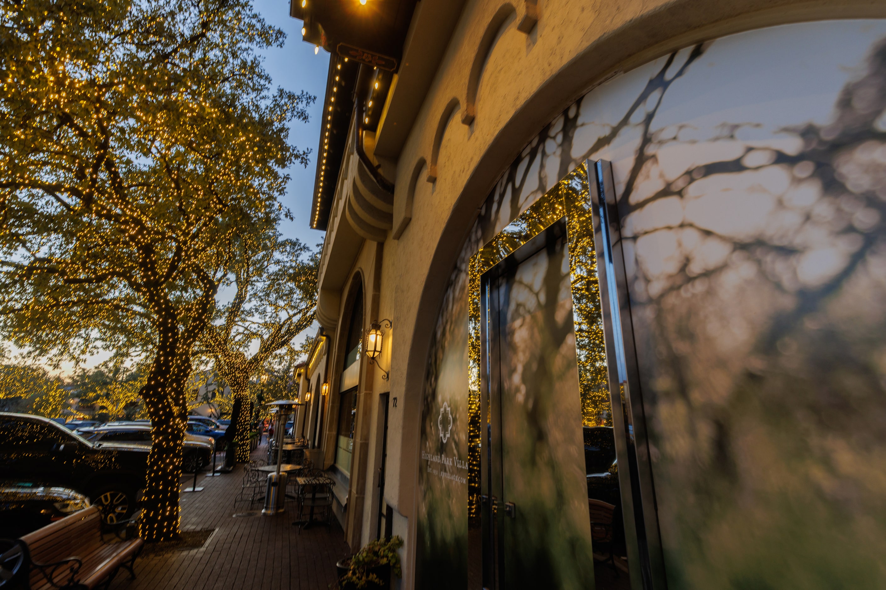 Highland Park Village’s Christmas lights are some of the prettiest in Dallas-Fort Worth. 