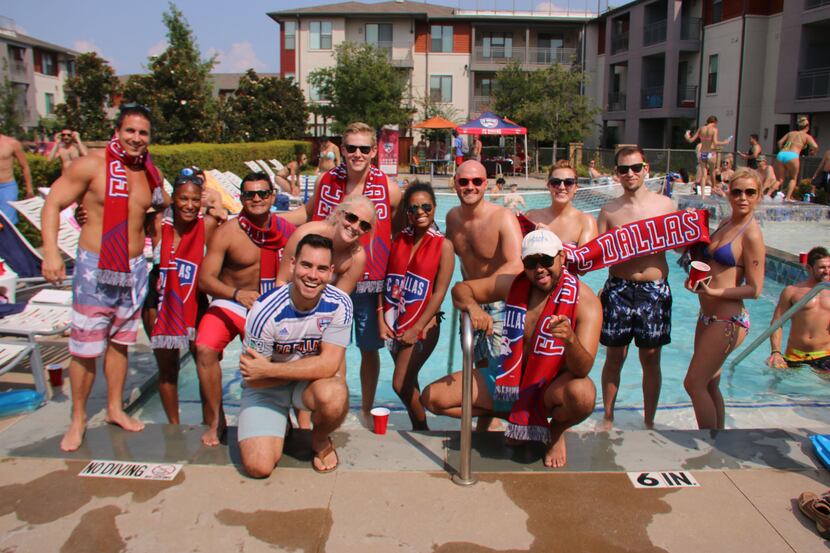 FC Dallas held the latest in its series of summer pool parties on Saturday at the the Avery...