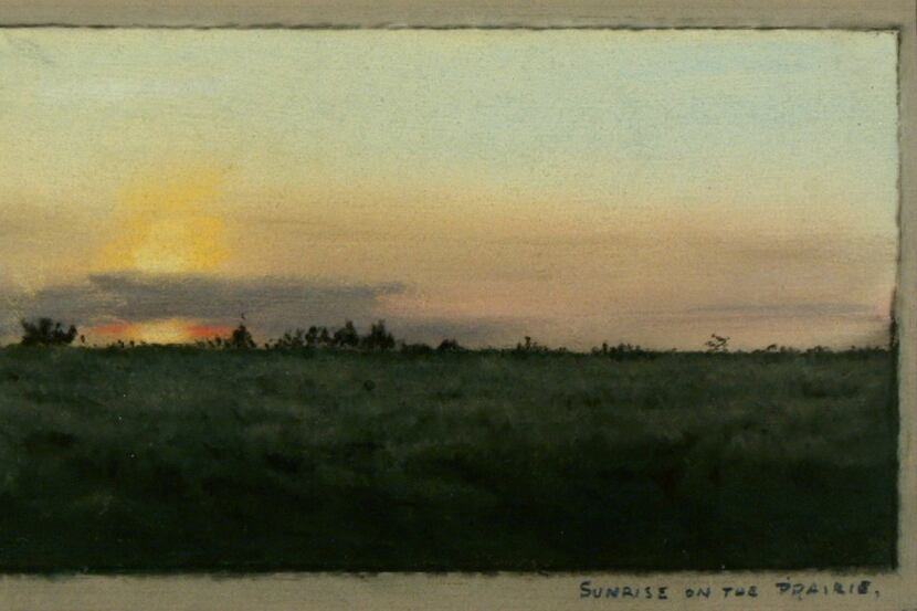  Sunrise on the Prairie,  an 1885 work by Frank Reaugh.  (Panhandle-Plains Historical...