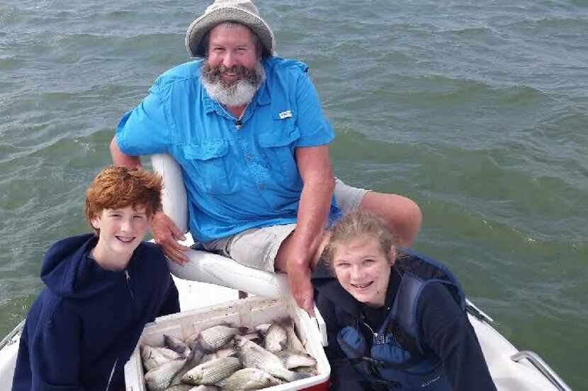 Athens resident Bubba Hayes took his son, John, and daughter, Delayna, fishing at Richland...