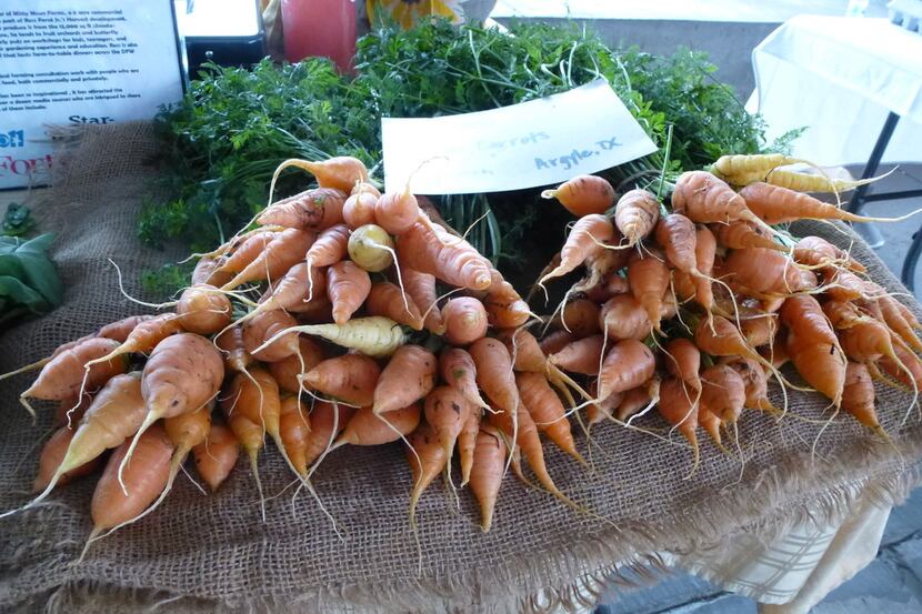 Misty Moon Farms  in Argyle brings its winter vegetables to the Dallas Farmers Market. These...