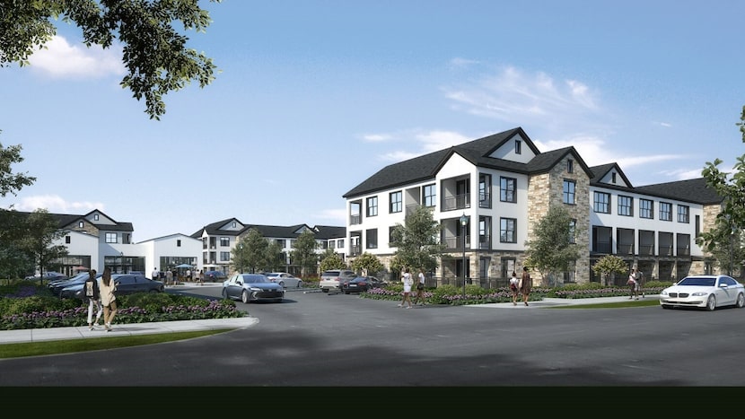 The community will include 252 apartments, including studios, one-bedrooms and two-bedrooms.